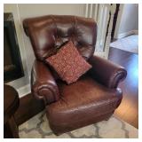 Leather Style Armchair