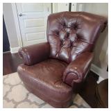 Leather Style Armchair