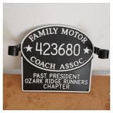 Family Motor Plaque