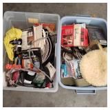 2 Totes of Misc Items/Hardware