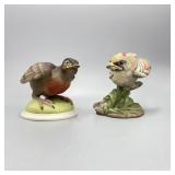 2 Boehm  Porcelain Baby Birds