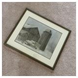 Barn Scene Framed Picture