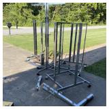 5 Chrome Style Clothing Display Racks