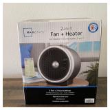 Mainstays 2 in 1 Fan + Heater