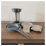 Cold Coffee Pot, Strainer, Spoon Rests