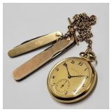 Tiffany & Co.18k Gold Pocketwatch w/ Knives