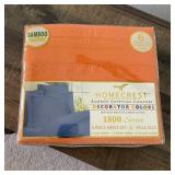 HomeCrest Full Size Sheet Set Orange