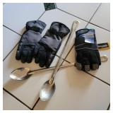 Gloves & Stainless Spoons