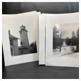 Black & White Photos Light House & Snow Scene