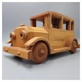 Signed Ol' Tyme Toys Oak Car Signed Ol' Tyme Toys Oak Car