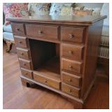 Vintage Pennsylvania House 8 Drawer Console Table