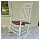 White Wooden Rocking Chair