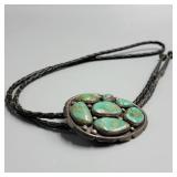 Vintage Silver & Turquoise Bolo