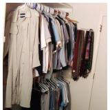 Large Lot of Mens Clothing & Ties