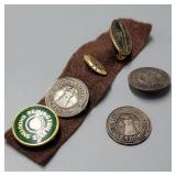 14k Gold Dupont & Sterling Remington Token Lot 14k Gold Dupont & Sterling Remington Token Lot