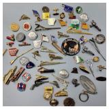 Large Lot of Firearm Related Pins & Tacks Large Lot of Firearm Related Pins & Tacks