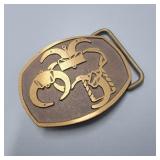 Vintage Brass Belt Buckle