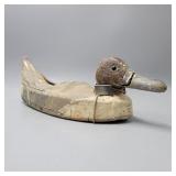 Antique Scott Cork Canvas Duck Decoy