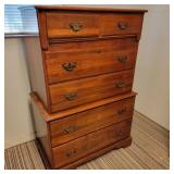 Vintage Bissman Solid Walnut Chest of Drawers