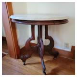 Victorian Marble Top Parlor Table Victorian Marble Top Parlor Table
