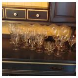 Large Lot of Misc Wine Glasses Large Lot of Misc Wine Glasses