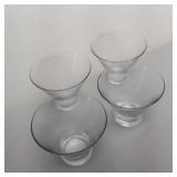 Set of 4 Wide Rimmed Glasses