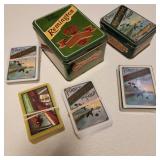 Remington Cards & Tin Lot Remington Cards & Tin Lot