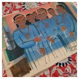 Signed Religious Art on Parchment Signed Religious Art on Parchment