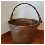 Antique 22" Copper Apple Butter Kettle