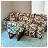 Floral Print King Hickory Sleeper Sofa