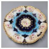 12" Antique Hand Painted Plate