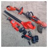 Lot of Cordless LawnCare Equipment Lot of Cordless LawnCare Equipment