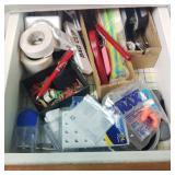 Contents of Drawer w/ Bag Clips & Stapler