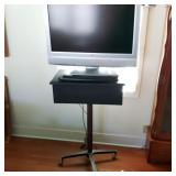Television on Rolling Stand Television on Rolling Stand