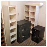 Storage Cubbies w/ Filing Cabinets Storage Cubbies w/ Filing Cabinets