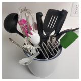 Lot of Kitchen Utensils w/ Whisk