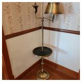 Vintage Brass Floorlamp w/ Table