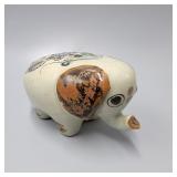 Vintage Mexican Pottery Elephant Figurine Vintage Mexican Pottery Elephant Figurine