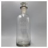 Antique Carbolic Acid Bottle w/ Stopper Antique Carbolic Acid Bottle w/ Stopper