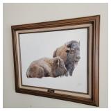 Signed Goslin "Tatanka" Buffalo Watercolor