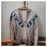 Vintage Leather Native American Style Vestments Vintage Leather Native American Style Vestments
