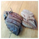 Pair of Baseball Mits Pair of Baseball Mits