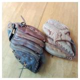 Pair of Baseball Mits