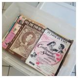 Tub of Vintage Sheet Music