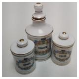 Lot of Decorative Bathroom Containers