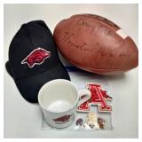 Lot of Arkansas Razorback Merchandise