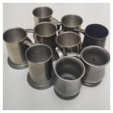 Lot of Pewter Mugs