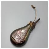 Vintage Cannon Motif Powder Flask Vintage Cannon Motif Powder Flask