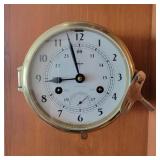 Vintage Swift Brass Ships Clock Vintage Swift Brass Ships Clock