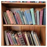 Two Shelves of Antique & Vintage Books